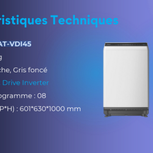 Machine a laver condor 15kg top direct drive inverter WHITE