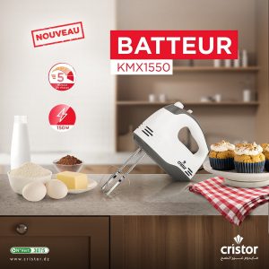 -CRISTOR BAT A MAIN 150WBLANC KMX1550GB