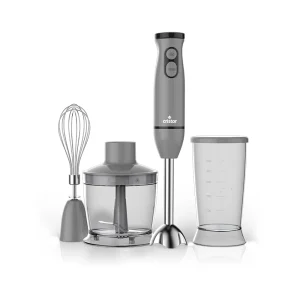 Bras Mixeur 3 en 1 CRISTOR Bras mixeur, Hachoir et Bras Fouet -500 W- 500 ML – Gris_noir HB-K55GN