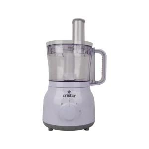 Robot De Cuisine CRISTOR Multi Fonctions -600 W- 2.3 L Bol – 1.5 L Blender – Blanc FP-MK10BN