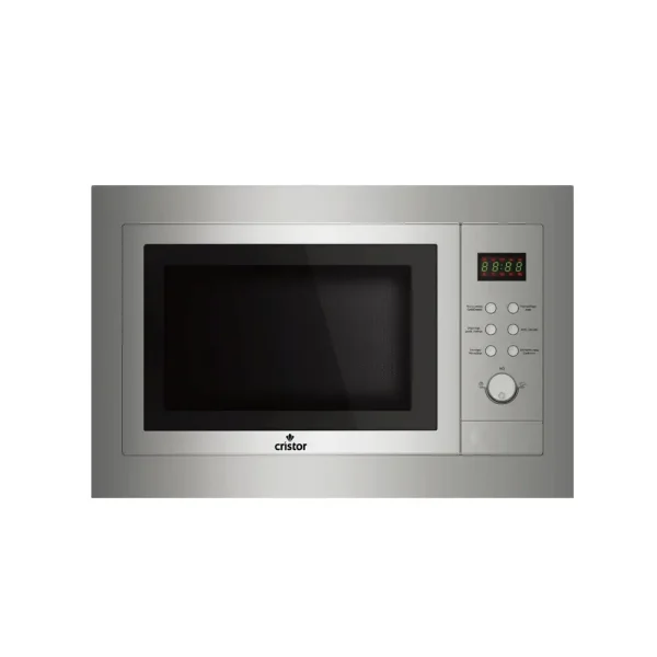 Micro-ondes encastrable CRISTOR – 25 L – 900W- Grille – Inox KMW25E10X