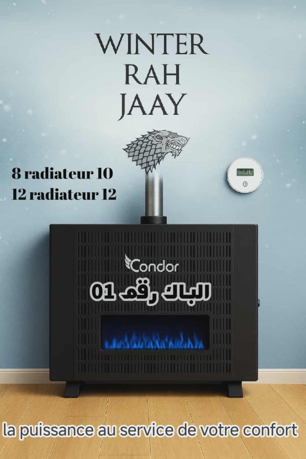 PACK 01 : Radiateur à Gaz Caldo+ Condor | 10 KW | 12 KW