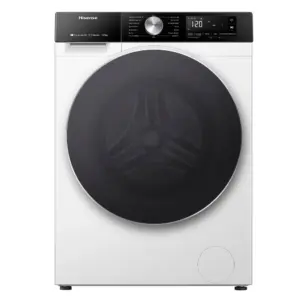 Machine à laver 3S HISENSE blanche – 10.5KG – smart – vapeur -1400tr/min WF3S1043BW